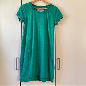 Green short knee length casual dress size M